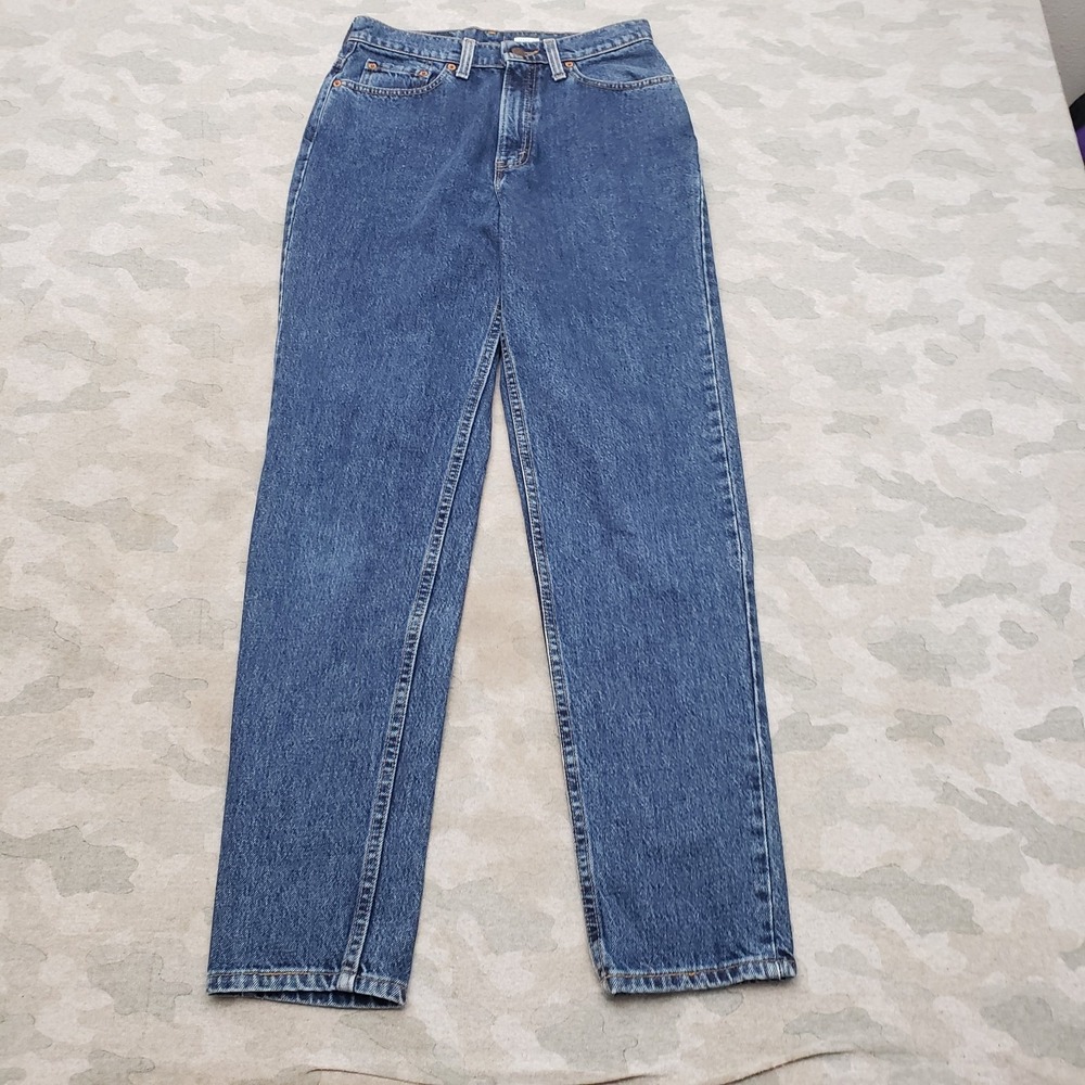 VTG Levi's 521 Jeans Womens 10 Blue High Waisted Made USA Tapered Leg Denim 90s